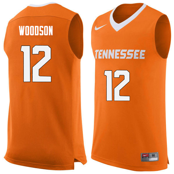 Men #12 Brad Woodson Tennessee Volunteers College Basketball Jerseys Sale-Orange